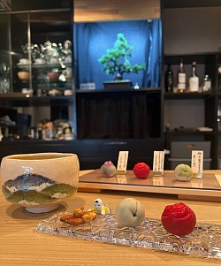 季節の練り切り2種とドリンクセット
